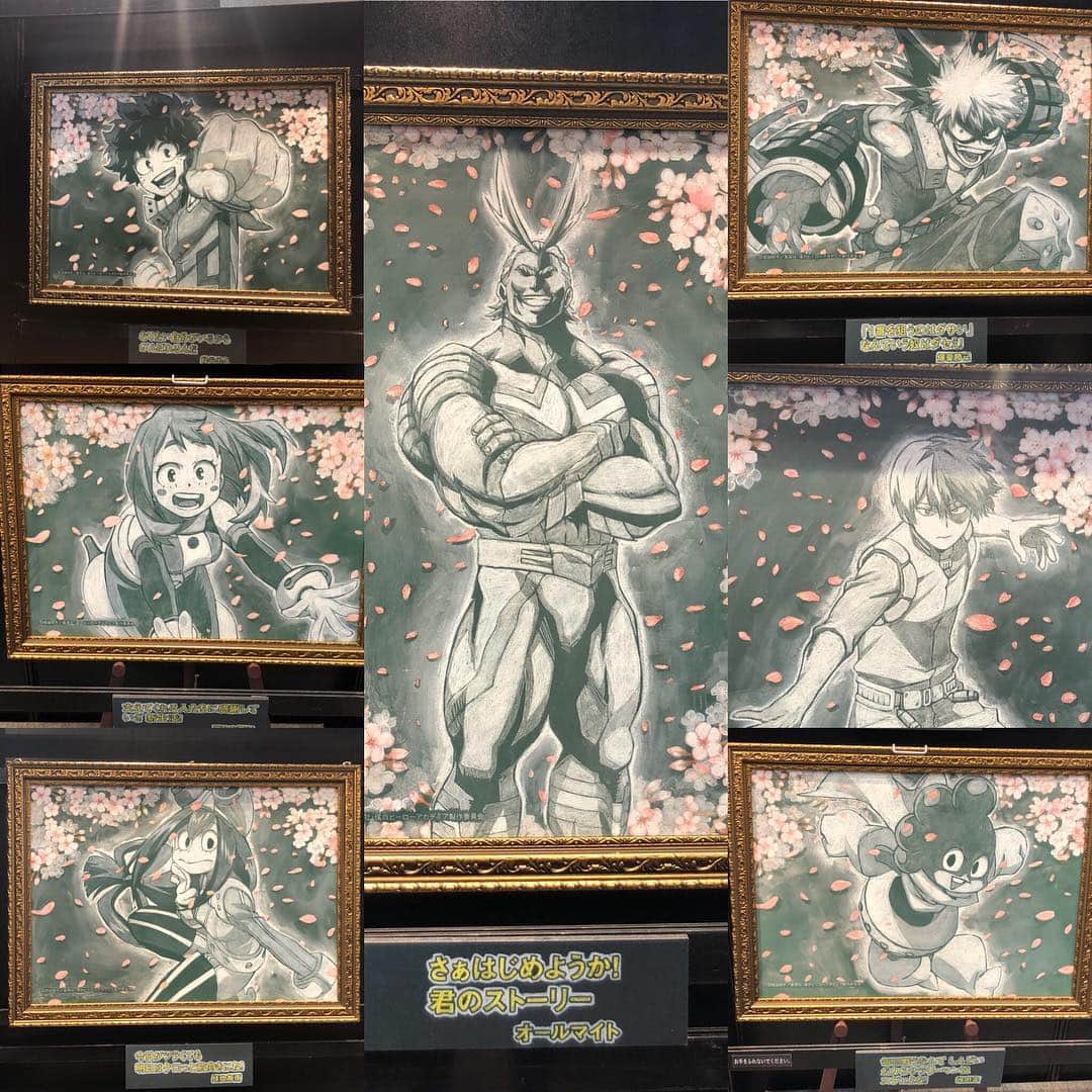のインスタグラム：「『#僕のヒーローアカデミア 』黒板 #チョークアート by#河野真弓 #mayumikohno＠#AnimeJapan2018  #heroaca_a #ヒロアカ #myheroacademia #chalkart #アニメ #anime #ジャンプ #shonenjump」