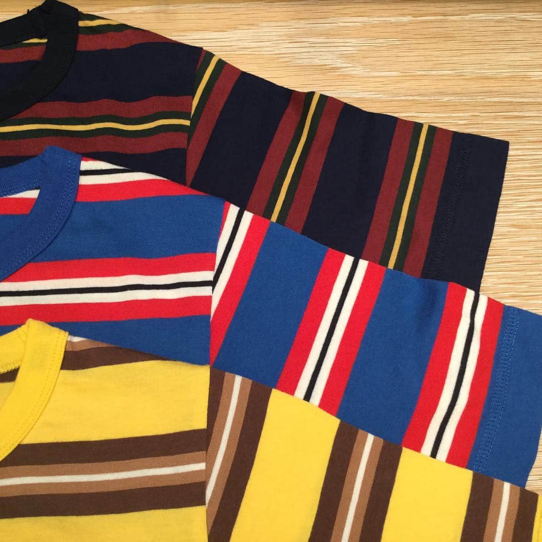 のインスタグラム：「< BEAMS BOY> マルチボーダー Tシャツ ¥6,300+tax . #BEAMS#BEAMSBOY#traditionalodyssey #tshirt#mulchborder#border#ishikawa#kanazawa #japan#beams金沢#ビームス#ビームスボーイ#Tシャツ#マルチボーダー #ボーダー#石川#金沢#日本#ビームス金沢」