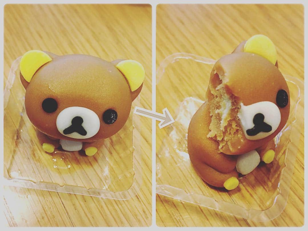 佐藤智美のインスタグラム：「嗚呼… リラックマ……💦💦 #ローソンスイーツ  #リラックマ #和菓子 #プリン味🍮」