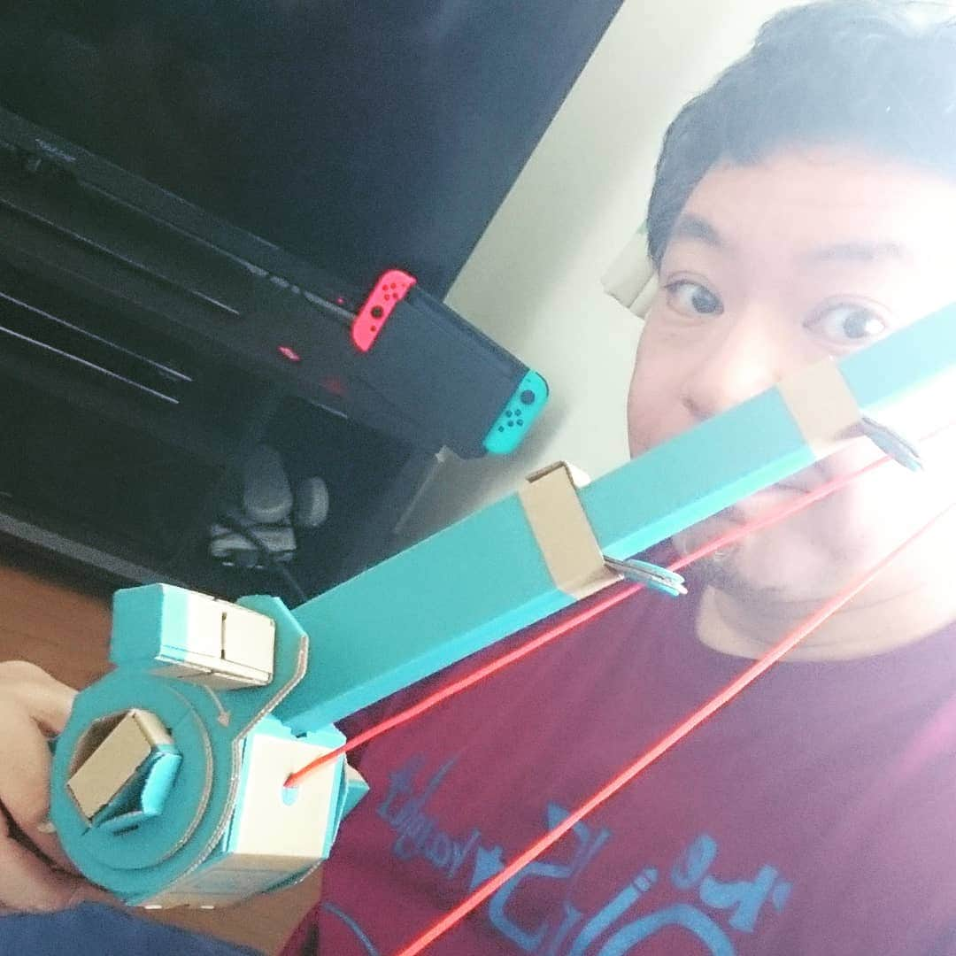 鈴木おさむさんのインスタグラム写真 - (鈴木おさむInstagram)「NINTENDOLABO 釣り完成。二時間かかった！工作苦手ー」4月21日 11時05分 - osamuchan_suzuki