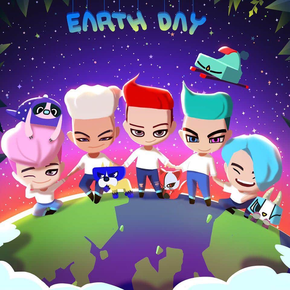 GO Blingsさんのインスタグラム写真 - (GO BlingsInstagram)「고블링즈와 함께 하는 지구 사랑 ♥ #지구의날 #earthday #savetheearth #happyearthday #0422 . #BIGBANG #GOBLINGS #GD #TAEYANG #SEUNGRI #DAESUNG #TOP #빅뱅 #고블링즈 #지디 #태양 #승리 #대성 #탑」4月22日 10時00分 - go_blings