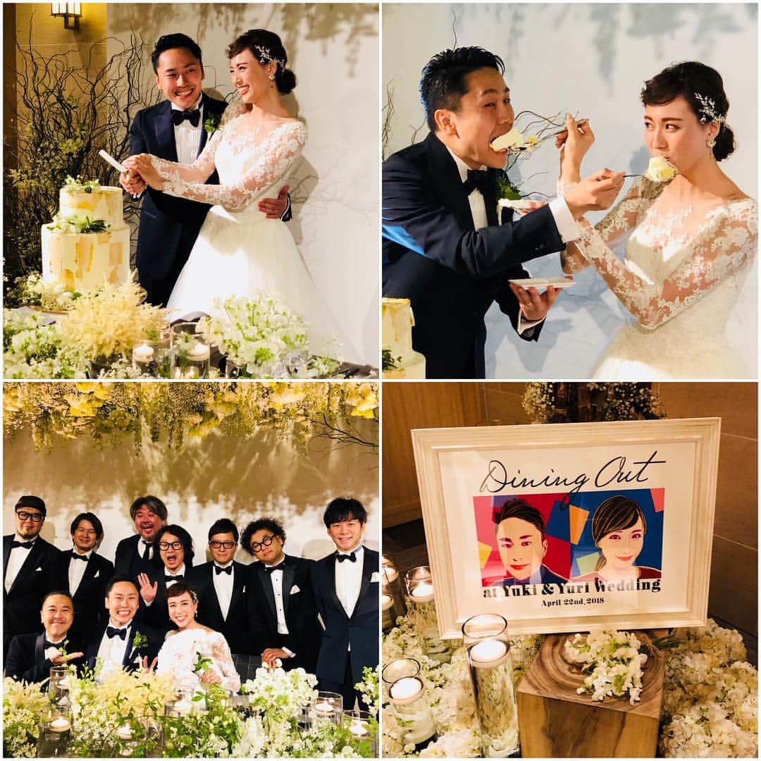 秋山具義さんのインスタグラム写真 秋山具義instagram 太田雄貴くん 笹川友里さん 結婚披露宴行ってきました 友里さん 美しかった 太田くんも カッコよかった 美男美女のおふたりに 素敵な会場構成 素晴らしい来賓の方々 夢のような披露宴でした