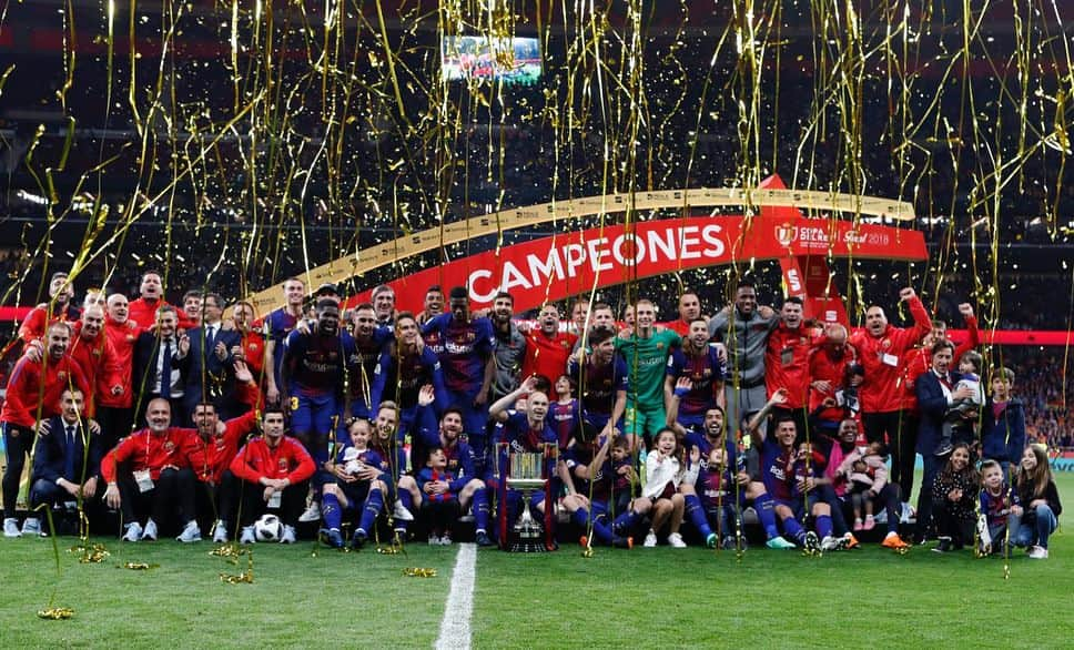 トーマス・フェルメーレンのインスタグラム：「🏆🔵🔴 #CopaBarça #ForçaBarça」