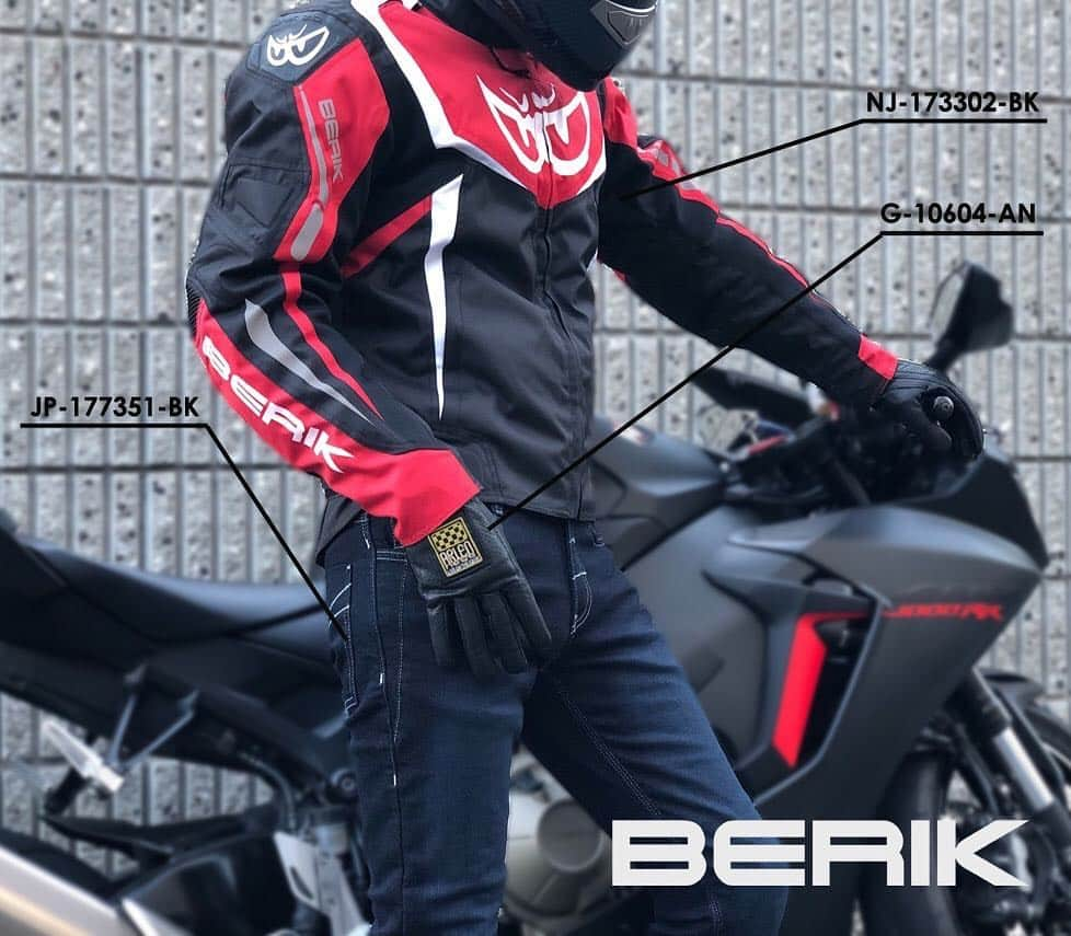 berikさんのインスタグラム写真 - (berikInstagram)「BERIK NYLON JACKET  NJ-173302-BK 6COLORS 8SIZES https://www.berikbrand.com/k/173302 BERIK KEVLAR PROTECTOR DENIM JP-177351-BK 1COLORS 8SIZES https://www.berikbrand.com/k/1773/sort/new/disp/15 ARLENNESS GLOVE G-10604-AN 1COLORS 7SIZES https://www.berikbrand.com/k/10604/sort/new/disp/15 #BERIK #ALRENNESS #ベリック #アレンネス  #dainese #alpinestars #taichi #hyodo #kusitani #バイク #biker #バイクファッション」4月23日 17時50分 - berik__official