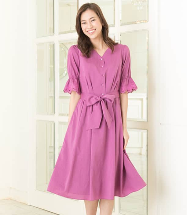 HARYU (ハリュ)のインスタグラム：「《Summer New Collection》﻿﻿﻿﻿﻿﻿﻿ ﻿﻿﻿﻿﻿﻿﻿﻿ one-piece:¥29.000＋tax﻿﻿﻿﻿﻿ ﻿﻿﻿﻿﻿﻿﻿﻿ #haryu #ハリュ #2018ss #新作 #ワンピース #ワンピースコーデ @konno_yuri さん」