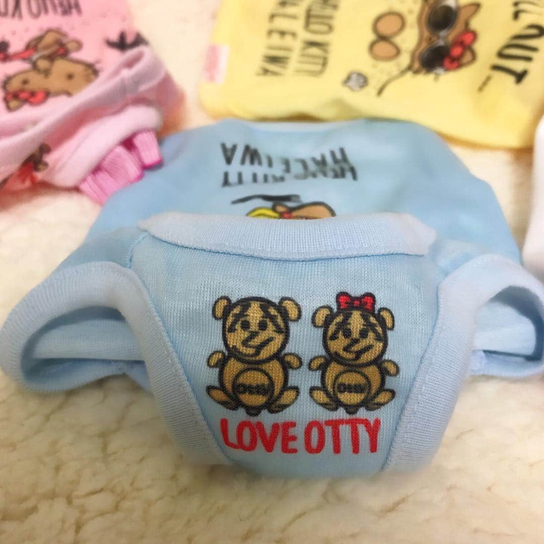 大原かおりさんのインスタグラム写真 - (大原かおりInstagram)「Otty×HELLO KITTY×HALEIWAトリプルコラボのお洋服🐶💕 男の子のワンちゃんにはブルーが人気かな☺️✨ ブルーカラーはタンクトップバージョンのみです😋💙 ☺︎ 13年前にOtty(オッティ)を立ち上げた時には、パソコンの電源の入れ方もわからなかった私が、今では一人でイラレでデザインを入れ込んで、そして指示書まで作れる様になりました☺️🖥✨ 全ての商品に精魂込めてデザインして、そして可愛いワンちゃんに自分デザインしたお洋服を着てもらえる喜びを心の奥底から幸せに感じています🐶🎶 人それぞれの日々成長〜(*ˊૢᵕˋૢ*)💓 まだまだダメな所だらけなOttyですが、皆さまへの感謝と、これからも成長する事の喜びを感じて頑張り続けます🙇‍♀️ ☺︎ こちらの商品も1日も早くお届け出来る様にラストスパート気合い入れて進行していきます👯❤️ ペット博で発売スタート❣️ 楽しみにしてて下さい〜😘💋 ☺︎ 🐶Pet博2018・幕張🐶 5月3日(祝・木)～5月6日(日) 10:00〜17:00 幕張メッセ 国際展示場 11 千葉市美浜区中瀬2-1 http://pethaku.com/makuhari * #オッティ #Pet博 #ペット博 #幕張メッセ #ペット同伴 #イベント #HELLOKITTYコラボ #今年は #Otty × #HELLOKITTY × #HALEIWA #トリプルコラボ #Hawaii #スーパーマーケット #可愛くて #着てもらえるの #楽しみだ❤️ #クークチュール #クールクール #MadeInJapan #ゴールデンウィーク #幕張ペット博 #ペットと一緒に #遊びに来てね #DogStagram #CatStagram #ハッシュタグ #OttyDog #始めました #😋❤️」4月23日 21時29分 - oharagaori_otty