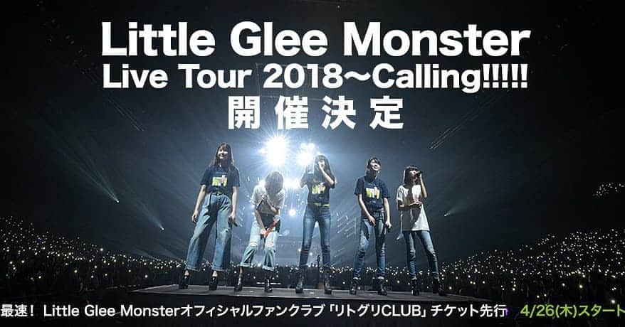 Little Glee Monsterさんのインスタグラム写真 - (Little Glee MonsterInstagram)「. ‪♪ツアー詳細発表♪ ‪『Little Glee Monster Live Tour 2018～Calling!!!!!』‬ . ‪Calling!!!!!には＜叫び＞＜天職＞そして＜訪問＞という意味が込められています。「これぞリトグリ」というライブを全国の皆さんにお届けします！‬ . ‪特設サイトはこちら→‬ http://www.lgm-tour.com/calling/」4月23日 21時40分 - littlegleemonster_official