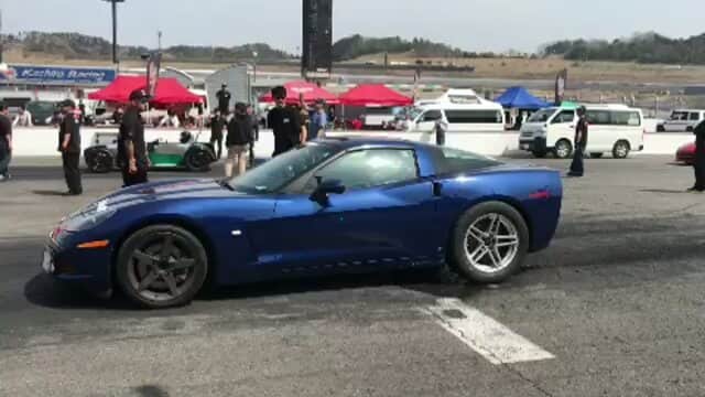 のインスタグラム：「まだまだ練習中💪 @rodmotors  #dragvette #corvette #vette #c6 #dragrace #burnout」