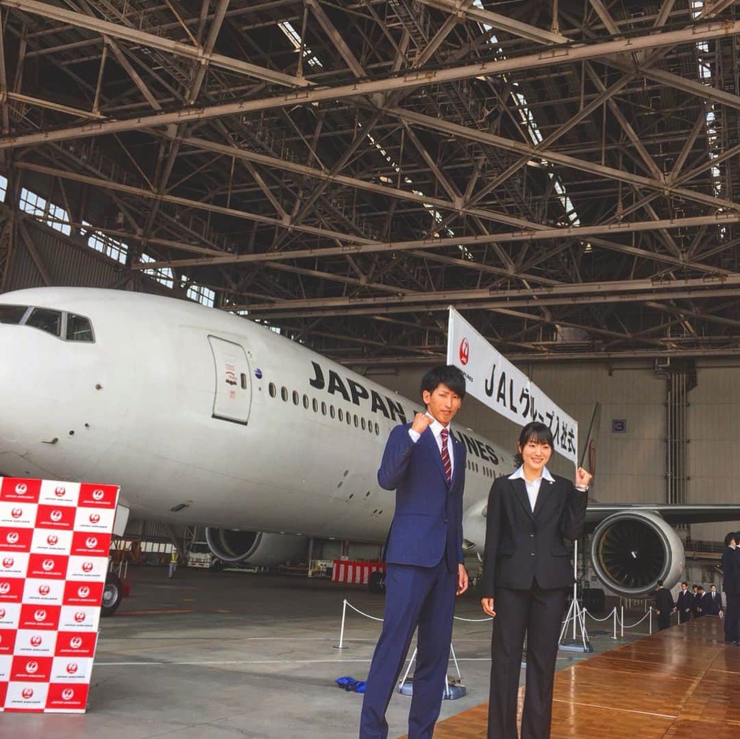 のインスタグラム：「本日入社式がありました。 JALアスリート社員として日々精進してまいります。これからも宜しくお願いします。 2018.4.2」