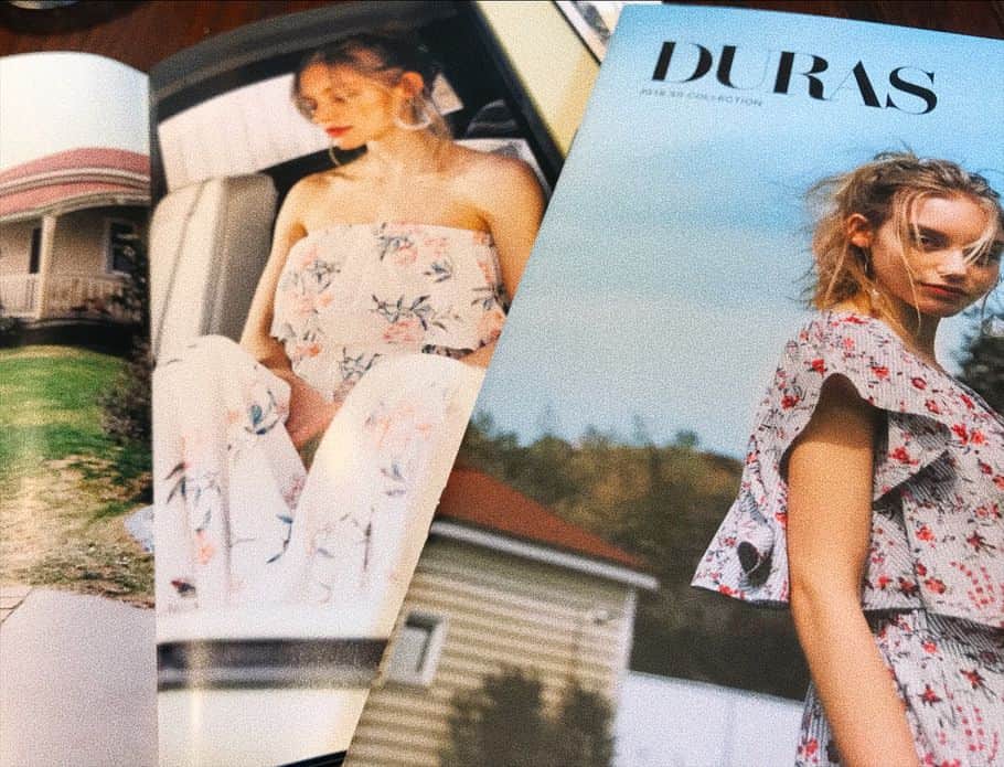 Karenのインスタグラム：「DURAS catalog vol.2...🌴 ・ ・ 一部をちらり〜 可愛い新作ちゃん達がいっぱい🌺 ・ ・ #duras #apparel #fashion  #2018ss #summer #cute #instapic #Instafollow」