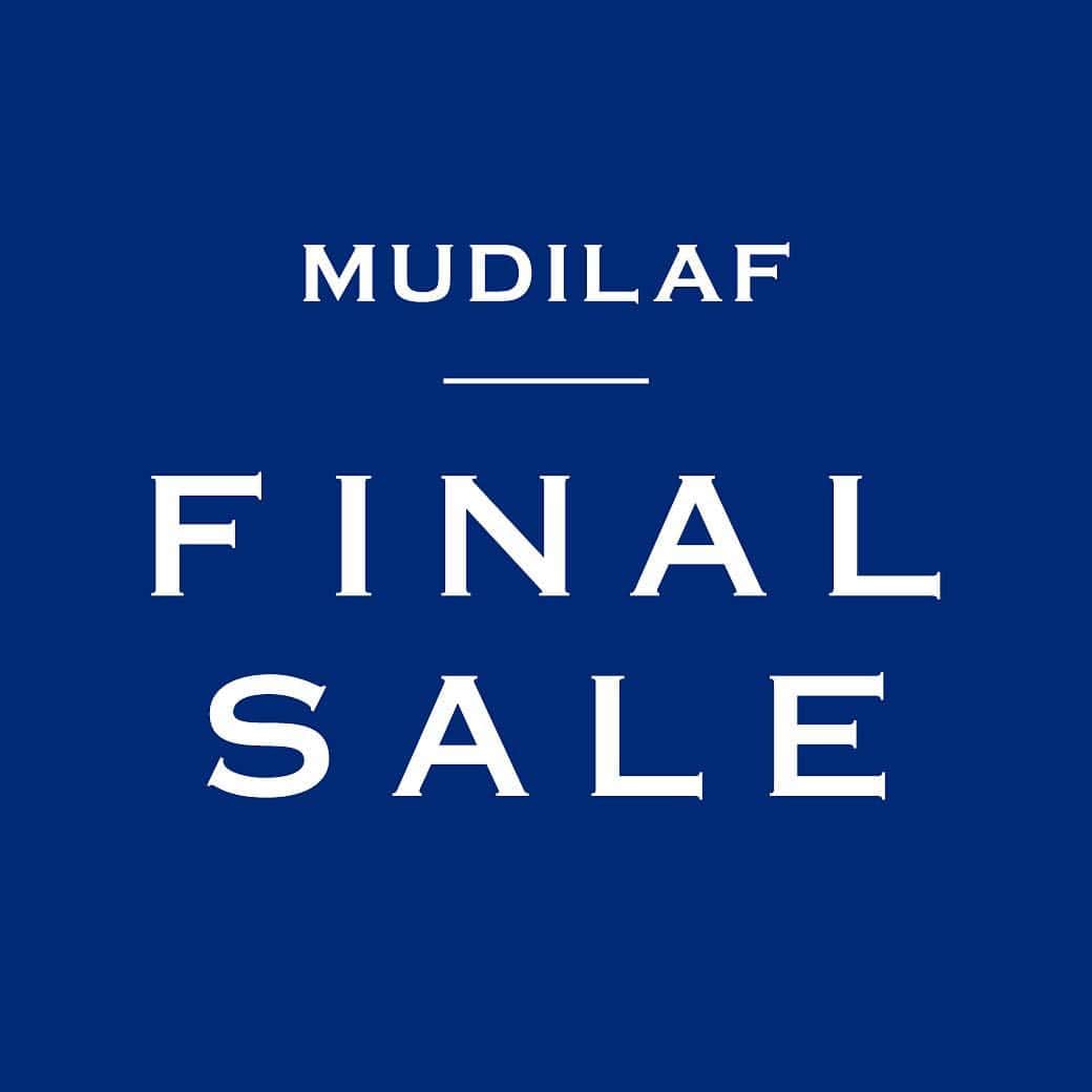 MUDILAFのインスタグラム：「いつもMUDILAFをご利用頂き誠にありがとうございます。 . . ≪MUDILAFより大切なお知らせです≫  MUDILAFオンラインショップは今年4月27日(金）をもってクローズさせて頂きます。 また渋谷109店も4月15日（日）に閉店させて頂きます。  今までの御愛顧に感謝いたしまして、FINAL SALEを開催中です！ 店内MAX70％OFF☆ さらに2点以上お買上げでセール価格からさらに10％OFFです☆☆ 送料無料＆在庫残り少ないですのでお見逃しなく。 . . MUDILAFを応援頂き誠にありがとうございました。」