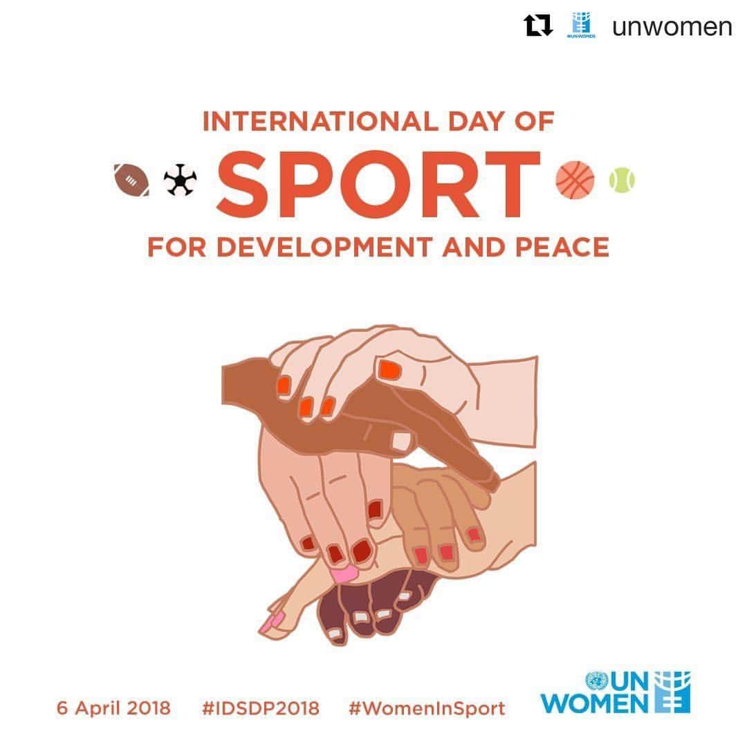 ホープ・ソロさんのインスタグラム写真 - (ホープ・ソロInstagram)「#Repost via @unwomen ・・・ Happy International Day of Sport for Development and Peace! We're celebrating all the ways #WomenInSport inspire us to come together & level the playing field for a more peaceful world. Are you with us? Design: UN Women / @junebugseo」4月7日 5時29分 - hopesolo