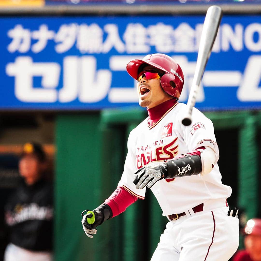 東北楽天ゴールデンイーグルスさんのインスタグラム写真 - (東北楽天ゴールデンイーグルスInstagram)「⚾️ 好調の今江選手が4回に同点3ラン🎯🎯🎯 明日勝ってカード勝ち越しを‼️ #rakuteneagles #楽天生命パーク宮城 #今江年晶  #全力応援 #声出していこう #日本一の東北へ #新しいイーグルスに着替えよう  #続きはバイバー公開トークで」4月7日 18時05分 - rakuten_eagles