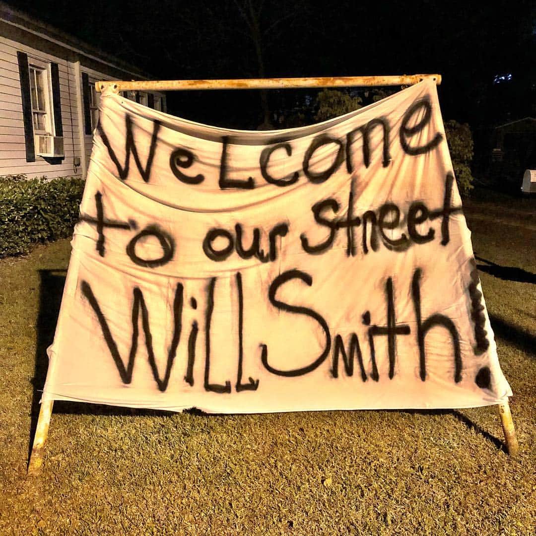 のインスタグラム：「Night shoot in Glennville, GA. Everyone loves @willsmith.  #GeminiMan  #GeminiManMovie #Georgia」