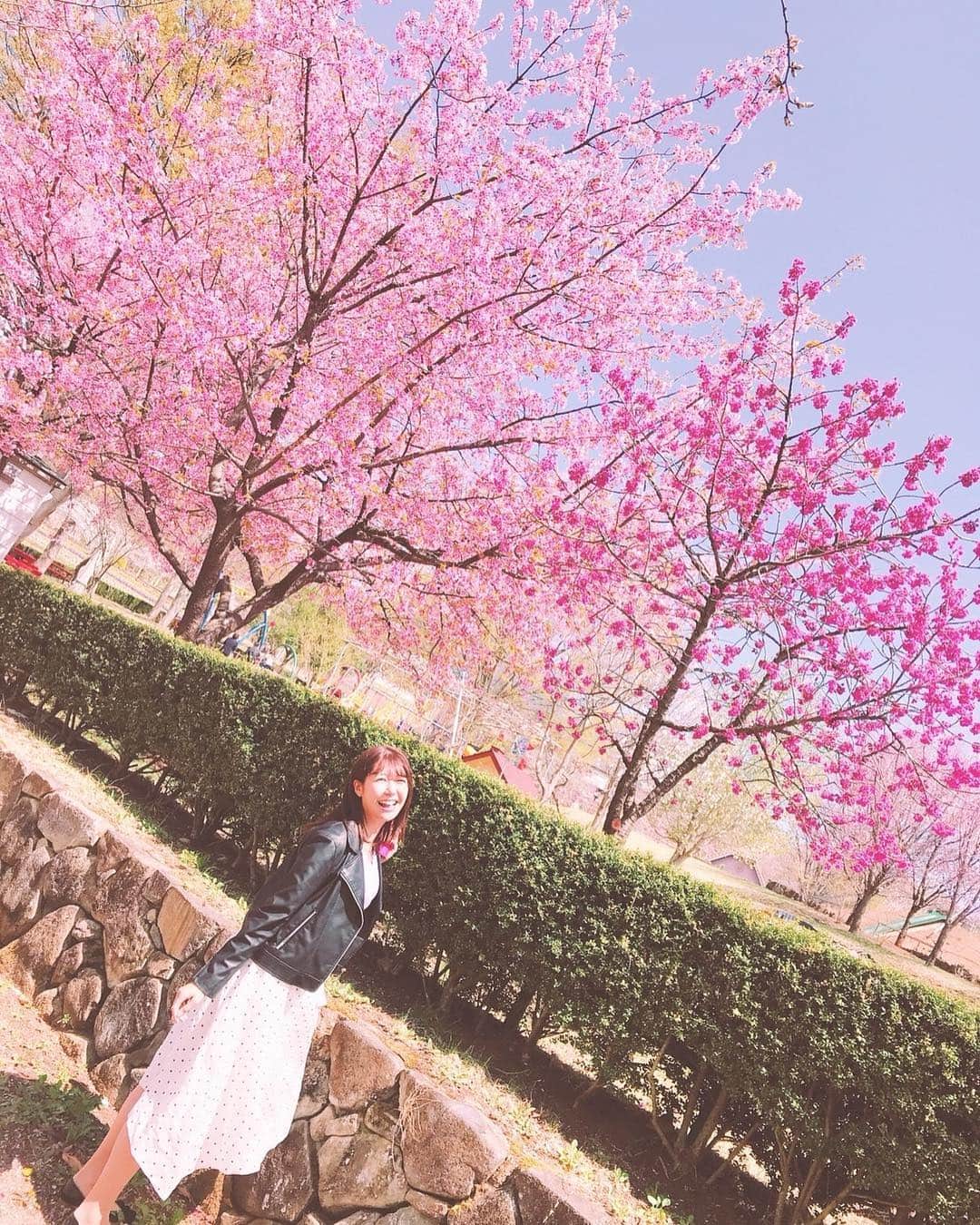 穂川果音さんのインスタグラム写真 - (穂川果音Instagram)「桜、まだ咲いてたo(･x･)/ #春 #さくら #桜 #spring #sakura #flower #instagood #instagram #instapic #instaphoto #instaflowers #pink #穂川果音」4月8日 16時28分 - hokawakanonn