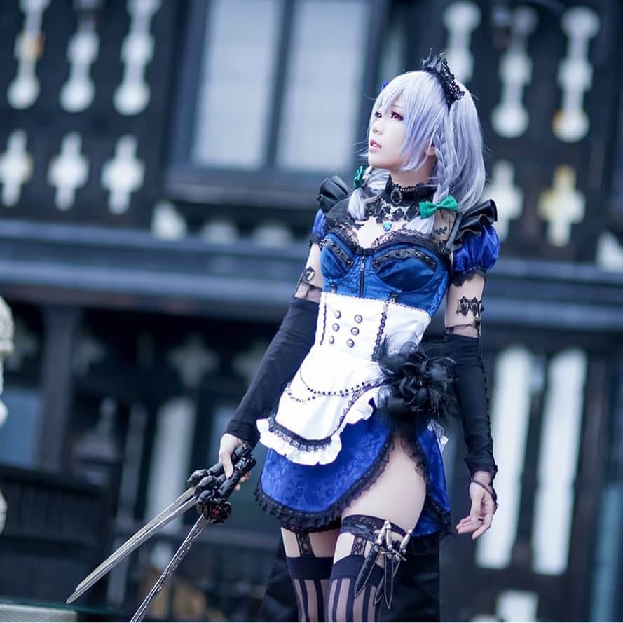 Elyさんのインスタグラム写真 - (ElyInstagram)「Izayoi Sakuya - Elegant Blue 十六夜咲夜 #elycosplay #Elegantblue #sakuyaizayoi #cosplay #touhouproject」4月8日 19時57分 - eeelyeee