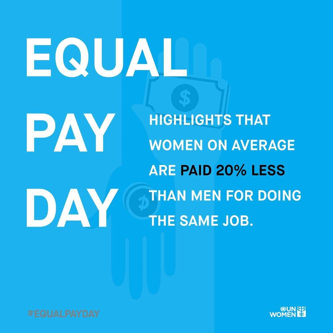 アン・ハサウェイさんのインスタグラム写真 - (アン・ハサウェイInstagram)「Today, April 10th, is #EqualPayDay - a  day that symbolizes how far into the year women must work to earn what men earned in the previous year. Did you know that women on average are paid 20% less than men for the same work? African American and Latina women are paid even less. But pay inequality cannot be a women versus men issue,  rather all genders need to work together to change our current structures and systems that allow for this unfairness to happen. LIKE IF YOU AGREE. Tune in for inspiring stories and ways to take action through-out the day. #GenderEquality」4月10日 20時47分 - annehathaway