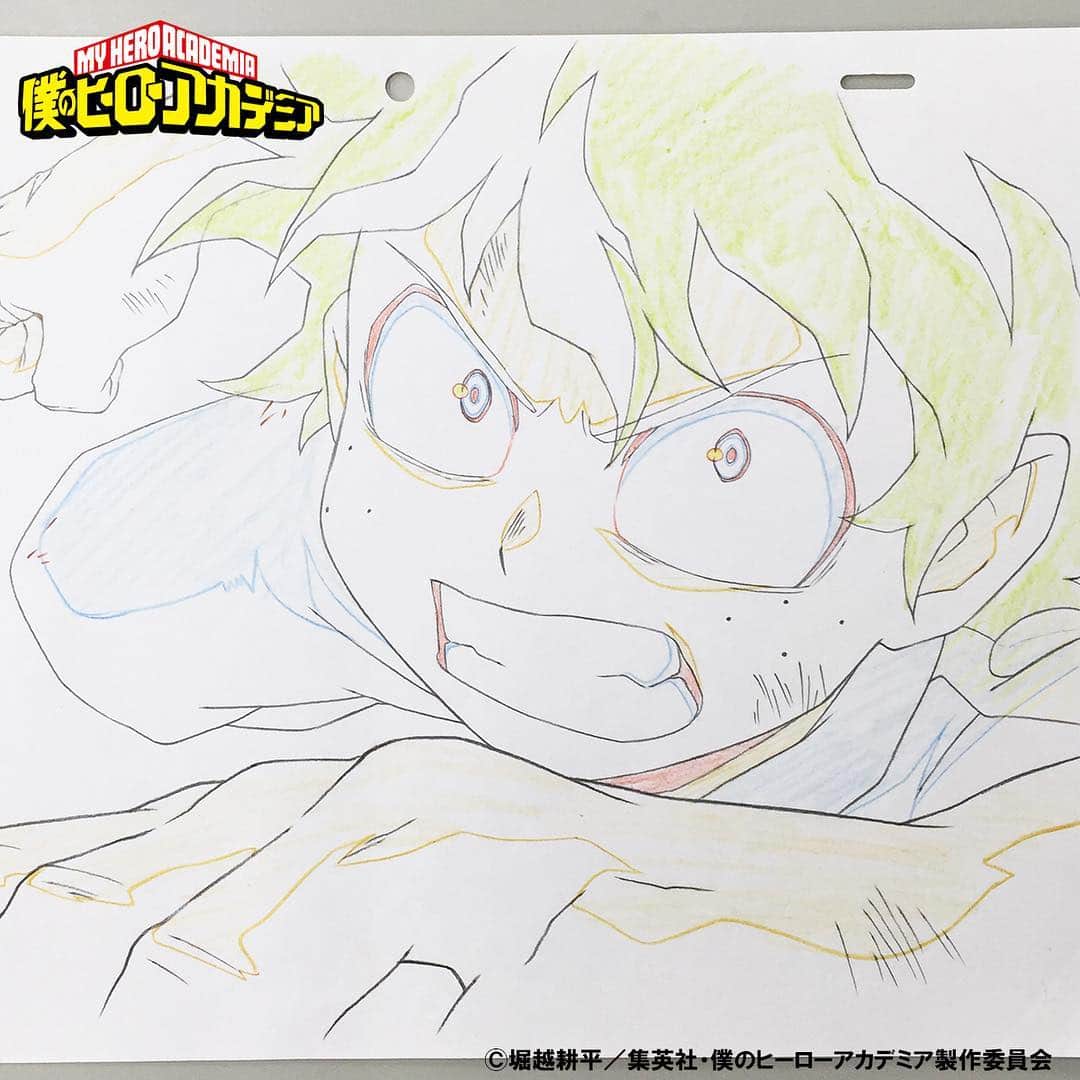 のインスタグラム：「【原画】4/14(土)放送『#僕のヒーローアカデミア 』＃40「ワイルド・ワイルド・プッシーキャッツ」より、デク！ #ヒロアカ #heroaca_a #myheroacademia #緑谷出久 #デク #izukumidoriya #DEKU #アニメ #anime #ジャンプ #shonenjump #ヒーロー #HERO #原画 #keyframe」