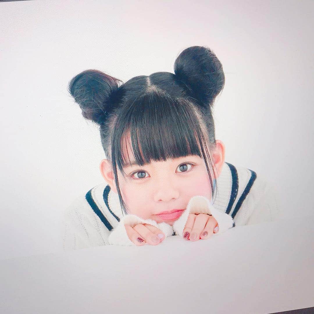 宮里莉羅のインスタグラム：「＊ ＊ ＊  ひょこ🐻 ＊ ＊  #くまさんヘア#ヘアーアレンジ」