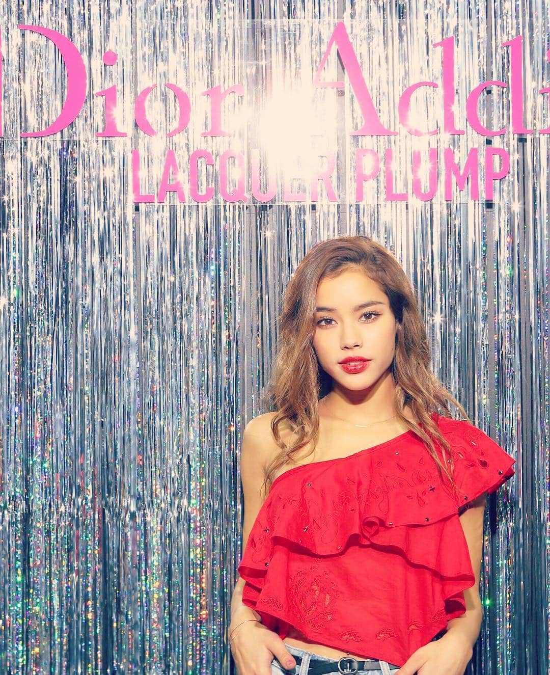 佐原モニカのインスタグラム：「The other night💕 #dioraddictlacquerplump」