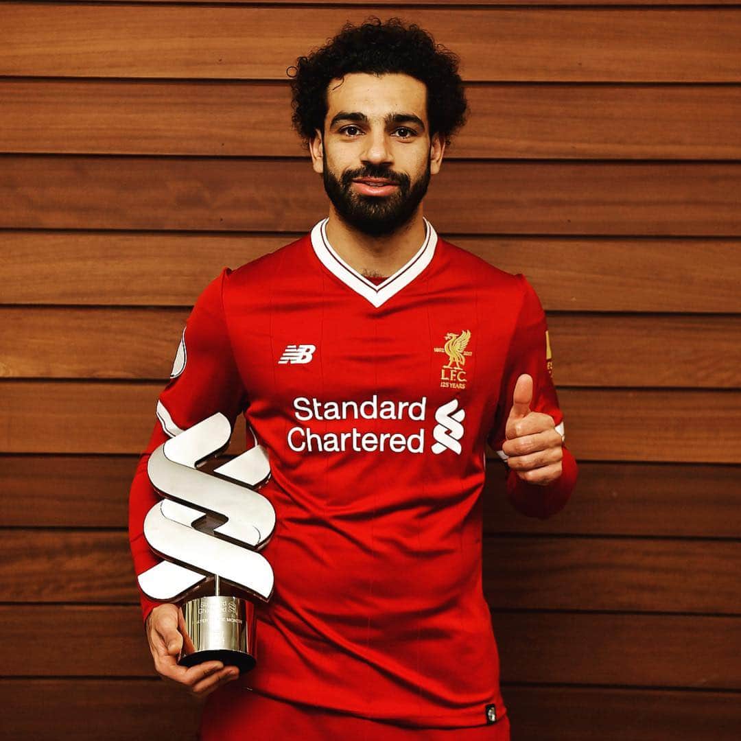 リヴァプールFCさんのインスタグラム写真 - (リヴァプールFCInstagram)「Mohamed Salah is the Standard Chartered Player of the Month for March. 👍 #LFC #Liverpool #LiverpoolFC #Salah」4月13日 2時09分 - liverpoolfc