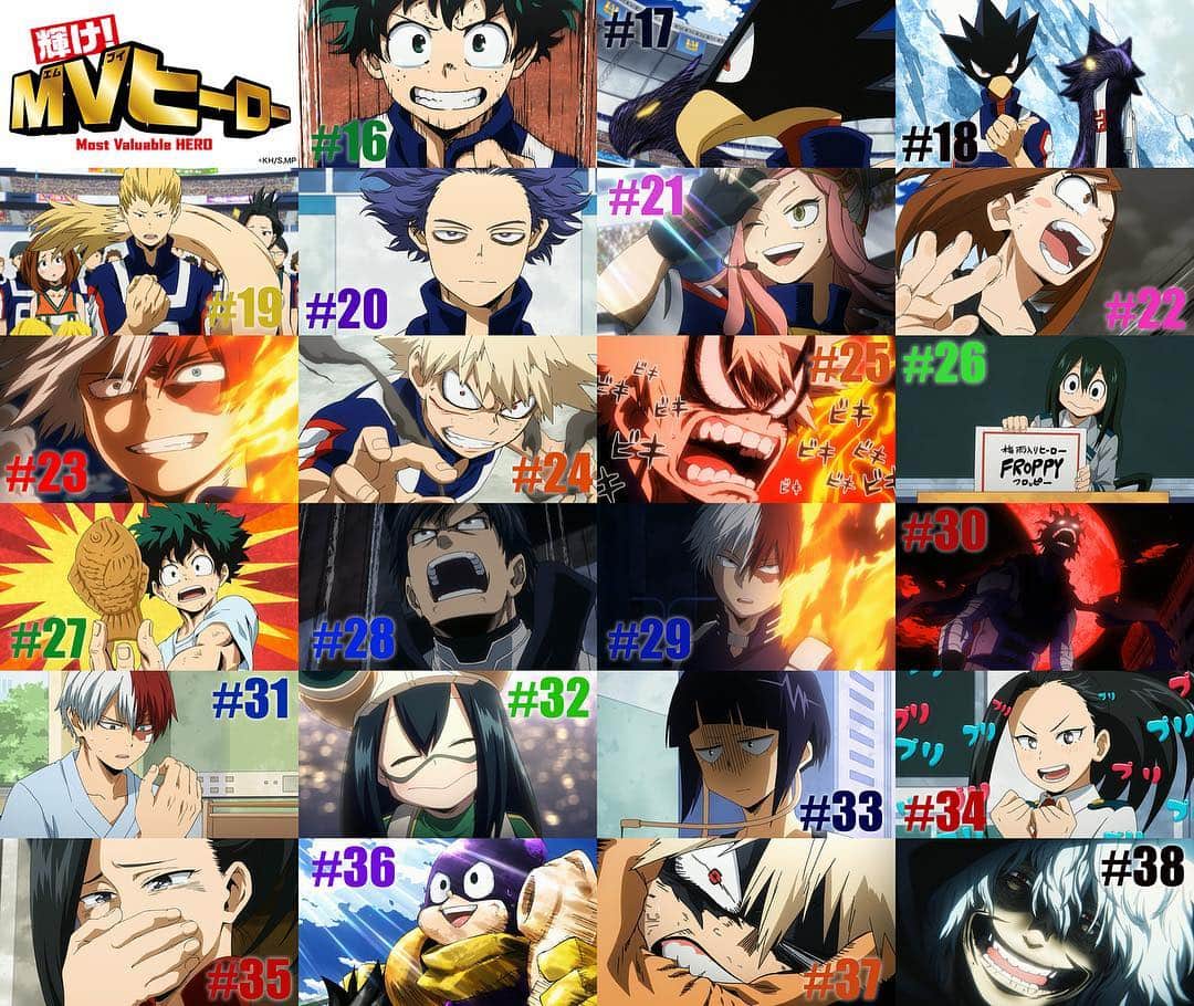 僕のヒーローアカデミアのインスタグラム
