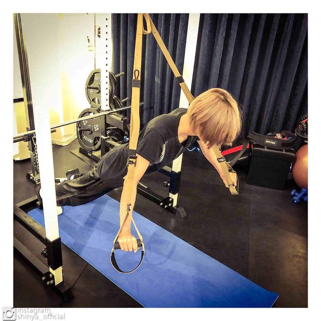 Shinyaさんのインスタグラム写真 - (ShinyaInstagram)「明日からのツアーに向けて、新しい手法のトレーニングを取り入れた！」4月15日 15時39分 - shinya_official