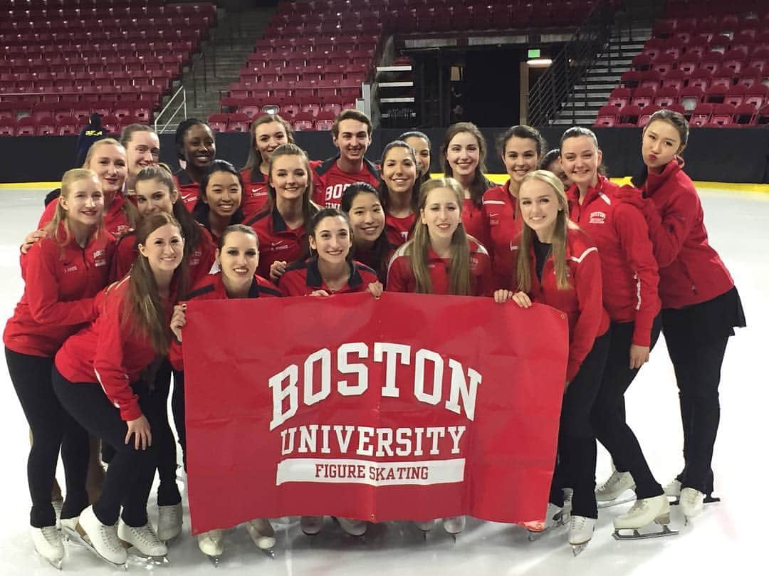 ロス・マイナーのインスタグラム：「Congrats to the BU figure skating team on their big win today!」