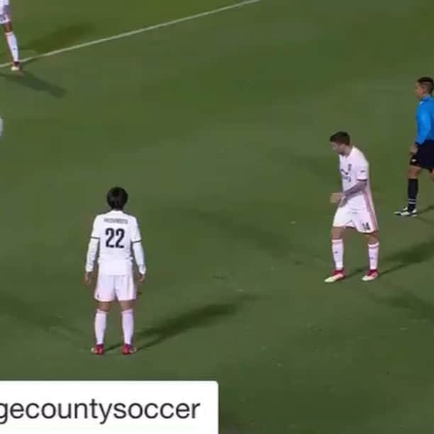 橋本晃司のインスタグラム：「First Goal in America !! 珍しく興奮しちゃいました笑  思い出に載せときまーす(^^) #usl」