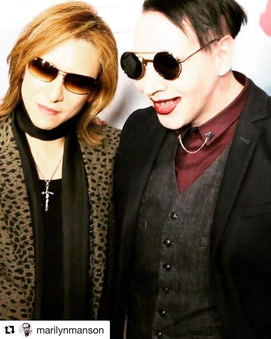 X Japanのインスタグラム：「#Repost @yoshikiofficial Rock is here to stay at @Coachella. Can't wait to joint forces, brother. #Xchella Repost @marilynmanson "I am happy to join my great friend @yoshikiofficial and #Xjapan at #Coachella on Saturday the 21st for a special performance."」