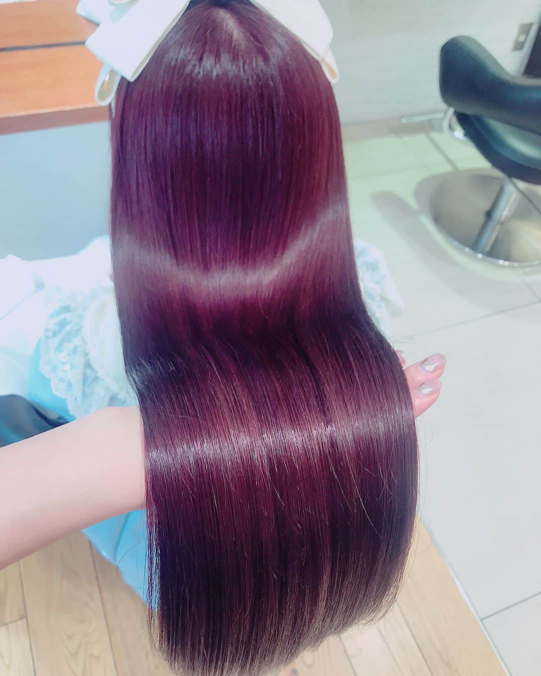 青木美沙子さんのインスタグラム写真 - (青木美沙子Instagram)「#ヘアケア#アピッシュ青山#バイオレット系ヘアカラー #ベリーピンクカラー #美髪#ツヤツヤ#つかさちゃんありがとう」4月19日 15時05分 - misakoaoki