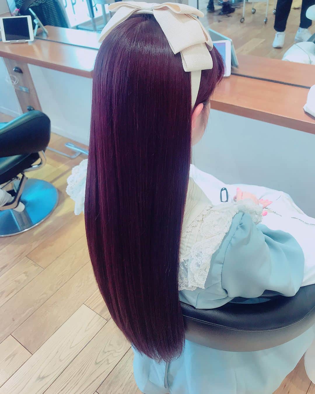 青木美沙子さんのインスタグラム写真 - (青木美沙子Instagram)「#ヘアケア#アピッシュ青山#バイオレット系ヘアカラー #ベリーピンクカラー #美髪#ツヤツヤ#つかさちゃんありがとう」4月19日 15時05分 - misakoaoki