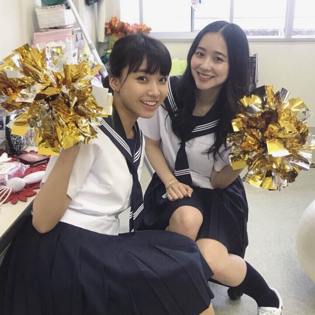 坂ノ上茜さんのインスタグラム写真 - (坂ノ上茜Instagram)「. 今日は朝から チア☆ダン のダンス練習をしていました💃 同じ事務所の堀田真由ちゃんと❤︎ 真由ちゃんだいすき人間なので、毎日かわいいかわいい言ってます。あーかわいい。笑 #チアダン #アミューズ #堀田真由」5月16日 14時06分 - sakanoueakane