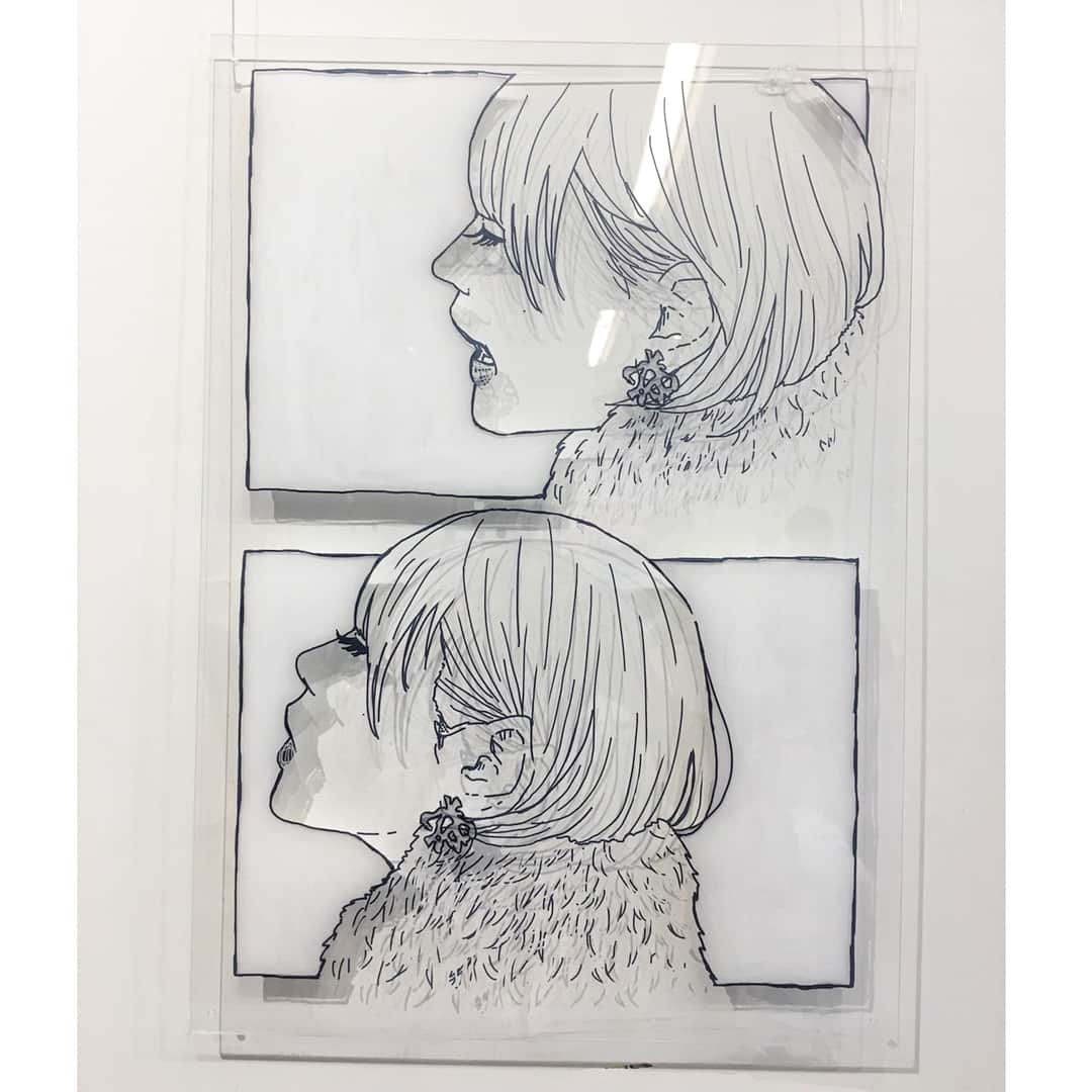 フクザワさんのインスタグラム写真 - (フクザワInstagram)「FINLANDSの塩入冬湖さま的な絵。東名阪個展で展示させてもらいました。白超えて透明。 #illustration #illust #絵 #イラスト #FINLANDS #塩入冬湖 #ひねもすしろいはる展」5月16日 20時27分 - fuku_zawa