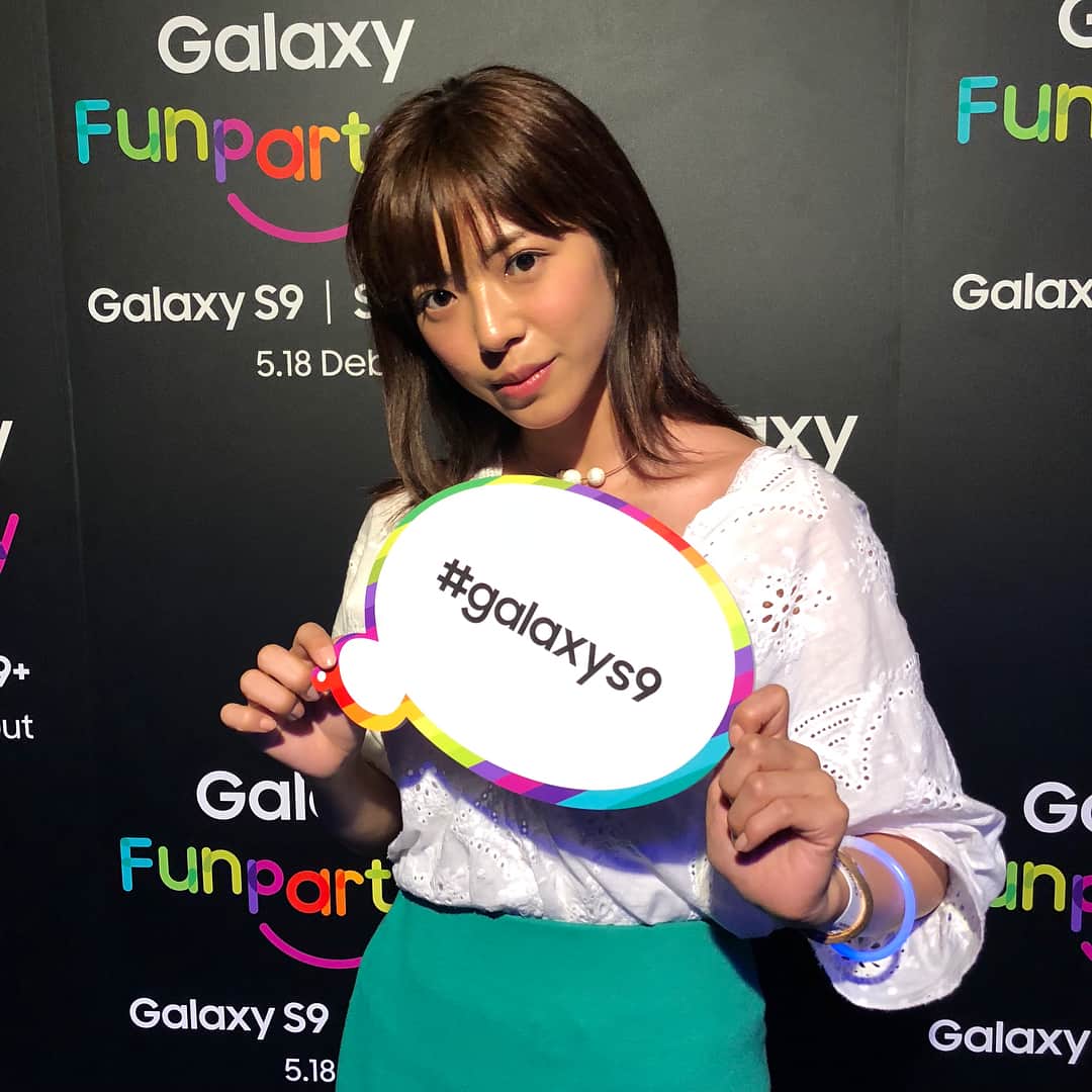 のインスタグラム：「明日発売の #galaxys9 のFunpartyに参加しました☀️ . #galaxy #party @galaxymobilejp」