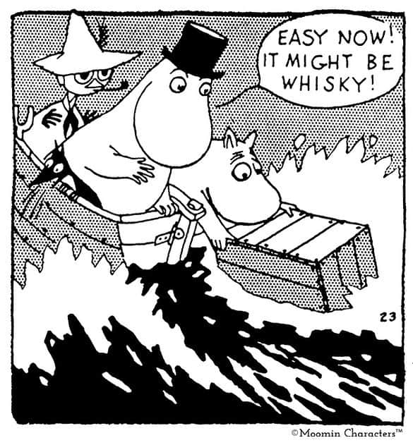 ムーミンさんのインスタグラム写真 - (ムーミンInstagram)「Easy now! It might be whisky! 👀 Getting prepared for the #worldwhiskyday! #moomin #ToveJansson」5月17日 23時51分 - moominofficial