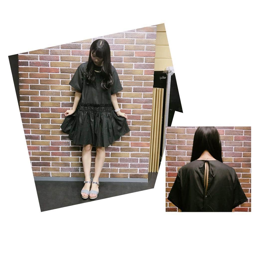 根岸愛のインスタグラム：「ルミネエストで見つけたお店 @cleopatra_fig で買った @solovofficial のワンピ👗 shoes👡:ORiental TRaffic #cleopatra_fig #solovofficial #orientaltraffic #ねぎしふく」