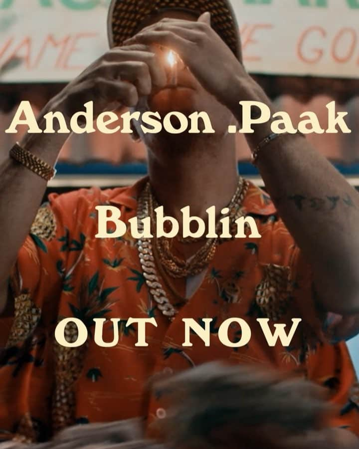 ドクター・ドレーのインスタグラム：「bubblin @anderson._paak」