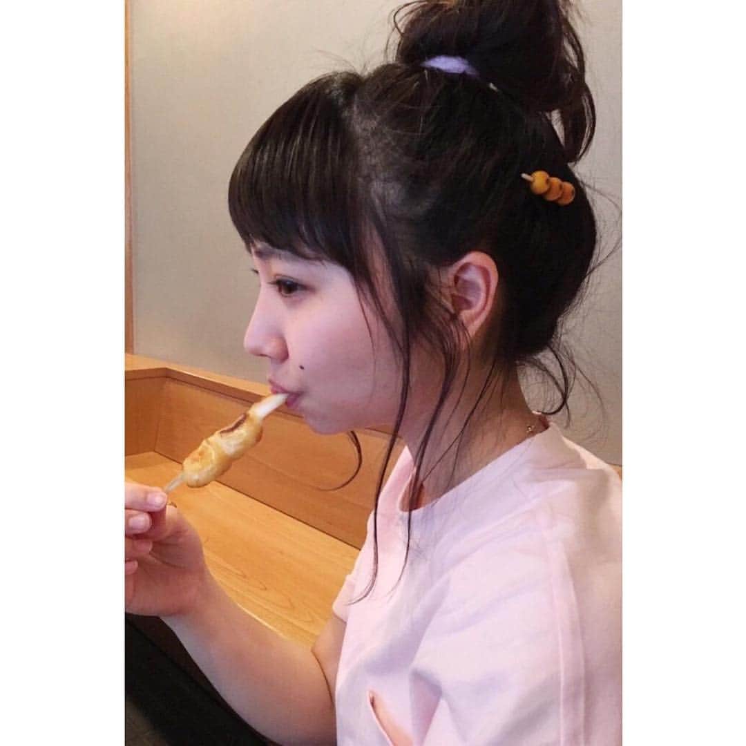 高岡未來のインスタグラム：「お団子の季節が終わって🌸次は あいすくりーむだ」