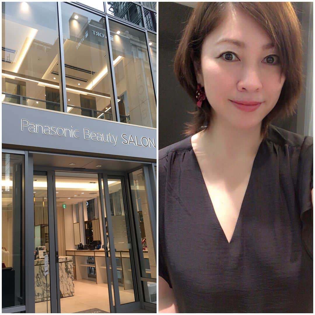 田中悦子さんのインスタグラム写真 - (田中悦子Instagram)「今日はPanasonicビューティサロン銀座店で プレミアムエステコース（ひきしめコース）60分の体験をしてきました❣️ パナソニックビューティプレミアムの美容器を普段使っている私ですが、 ビューティアドバイザーの方により丁寧に教えていただきながら エステしましたが、 更に効果を実感する事が出来ました😍  まずは半顔でびっくりするくらい変わりました❣️ これにはアドバイザーの方もびっくりで😅  私は年齢のわりにほうれい線がないほうなのですが、より引き上がり ハリも出て、マイナス10歳肌かも😍って程でしたよ❣️ これが無料で受けれるなんて、 予約がすぐいっぱいになってしまうのもわかります❣️ そして、嬉しいことに メイク用品を持っていかなくても、 THREEのコスメが用意されてます😘  私もエステ後はTHREEでメイク完了です😍  エステ前の肌診断では シミ、毛穴、ほうれい線などが良いほうと出ました😊  これからも益々ビューティプレミアムの美容器を使いながら 素晴らしさを実感しながら、そして楽しみながら 美肌を目指していきたいなと思います❣️ プレミアムエステコースの予約はパナソニックビューティのHPから予約できます❣️ 皆さんも是非体験してみて下さい❣️ #パナソニックビューティプレミアム #エステ #パナソニックビューティサロン #エイジングケア #アラフィフ #50歳 #pr #パナソニックビューティアンバサダー #田中悦子 #美魔女」5月19日 22時51分 - etsuko.reborn25