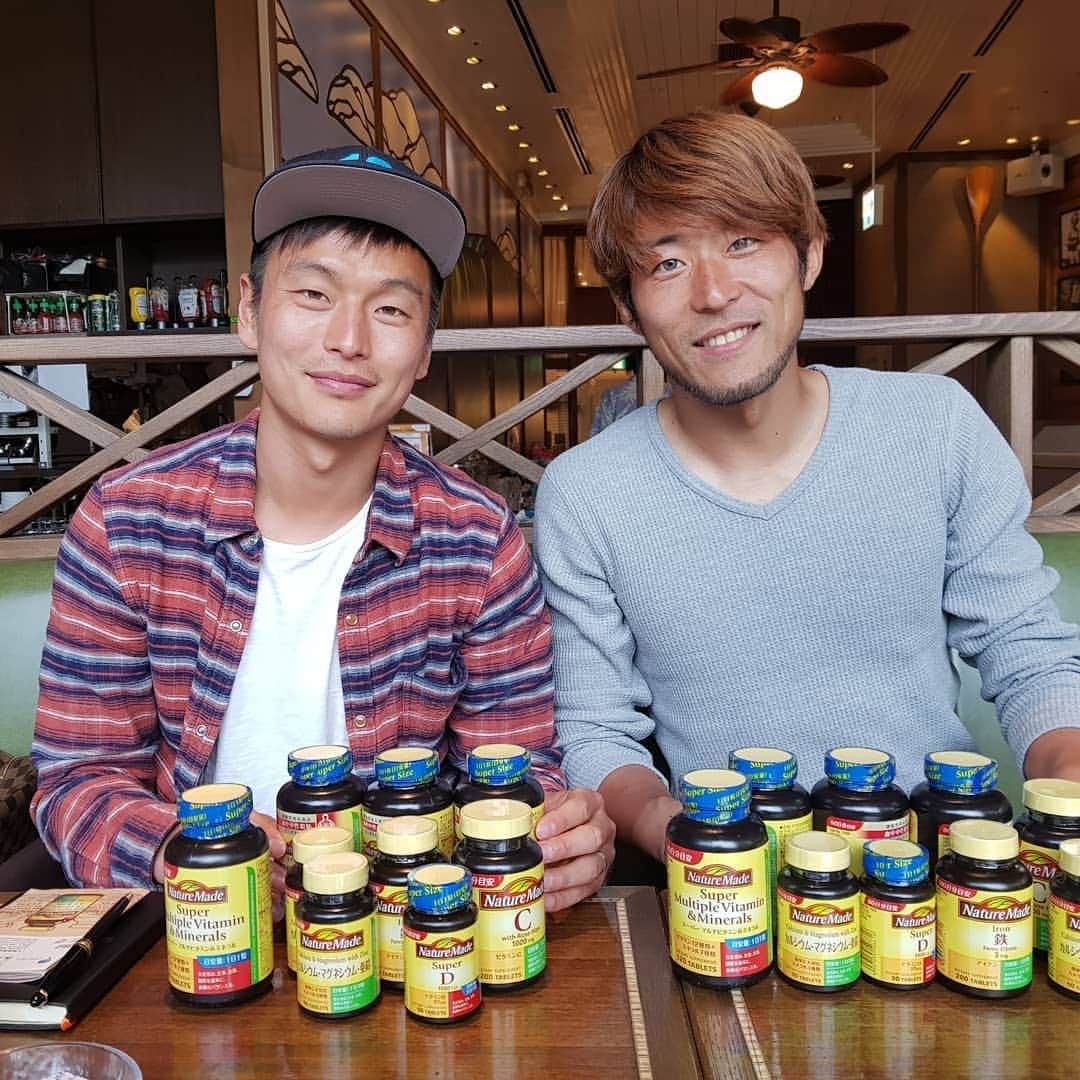 ペ・スンジンのインスタグラム：「카이토상 아리가토우😁 . . . #yamamotokaito #naturemade #madeinworld」