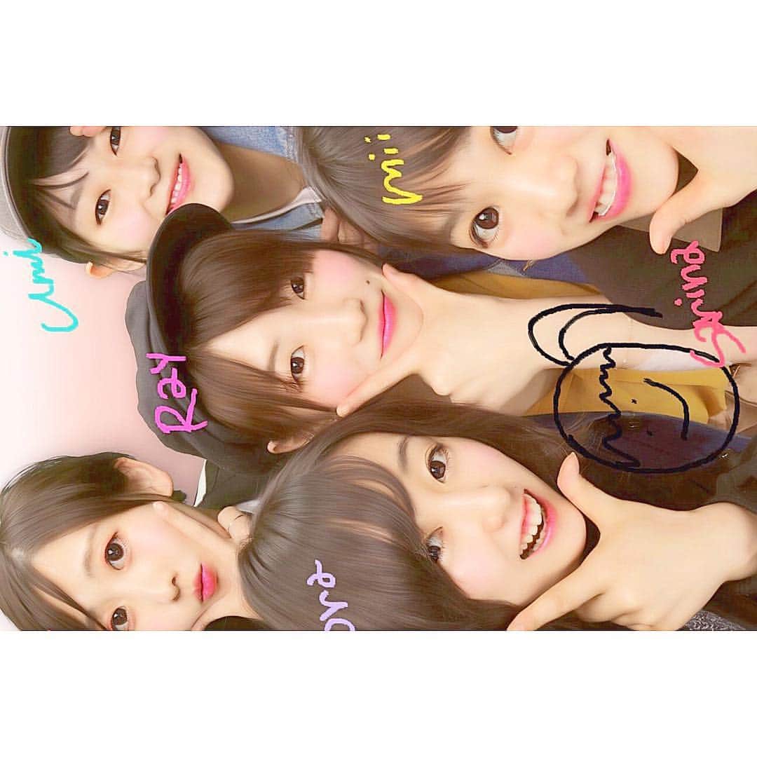 のインスタグラム：「. . . #最高な時間をありがとう‼︎ #よし頑張るぞ！ #今回はさりな不在だったけど #お互い頑張ろう☺︎ #らいの名前がRayなのは #廣瀬ちゃんの仕業です . . ...★」