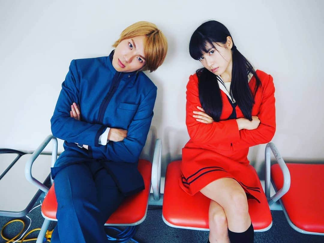 山田裕貴さんのインスタグラム写真 - (山田裕貴Instagram)「明日は何の日 『 #となりの怪物くん 』公開‼️‼️‼️ 雫とヤマケン キリッとショット  #雫 #しーずく → #土屋太鳳 ちゃん #ヤマケン → #山田裕貴  #青空エール 以来の #2度目まして」4月26日 16時06分 - 00_yuki_y