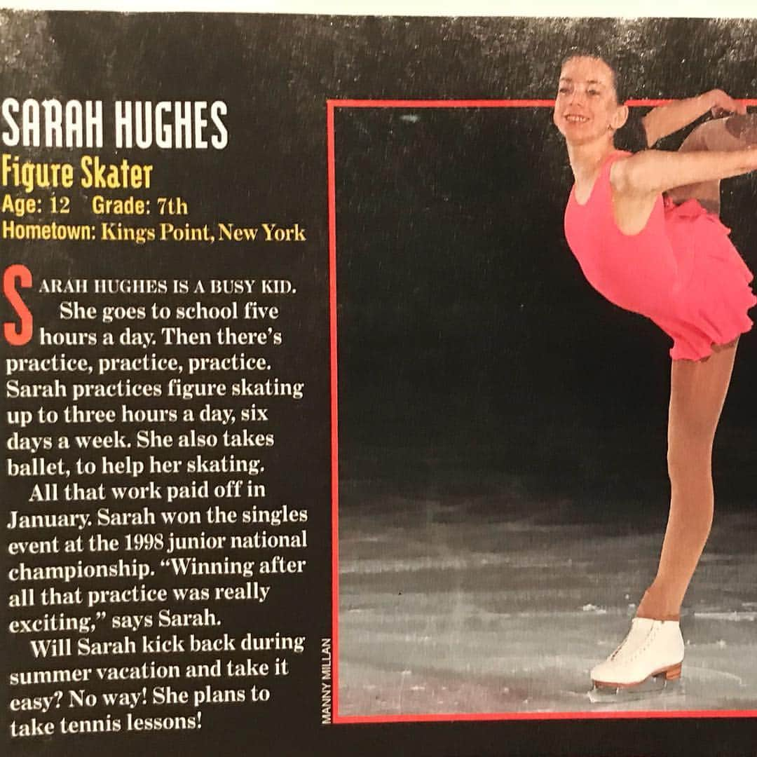 サラ・ヒューズさんのインスタグラム写真 - (サラ・ヒューズInstagram)「#tbt @sportsillustrated #1️⃣9️⃣9️⃣8️⃣ ⛸🇺🇸」4月27日 2時02分 - sarahhughesnyc