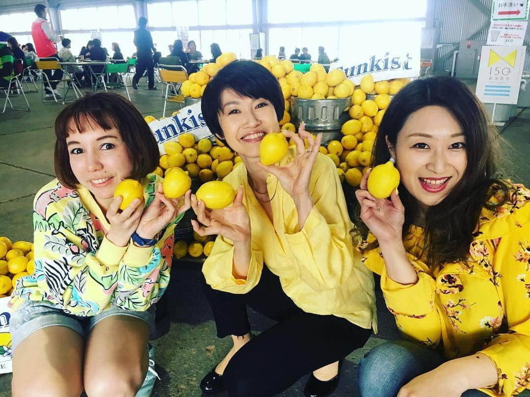 本間紗理奈さんのインスタグラム写真 - (本間紗理奈Instagram)「FM-NIIGATA GWステッカーキャンペーン三日目は新潟市 万代島多目的広場 大かまでした！お越しいただきありがとうございました！  #fmniigata  #fm775 #fm新潟 #ステッカーキャンペーン #ステキャン #yellow #佐藤けいこ さん #鎌田アレクシッチさやか #本間紗理奈 #万代島多目的広場 #レモンサワーの陣」4月27日 23時54分 - sarinaaaaa_h