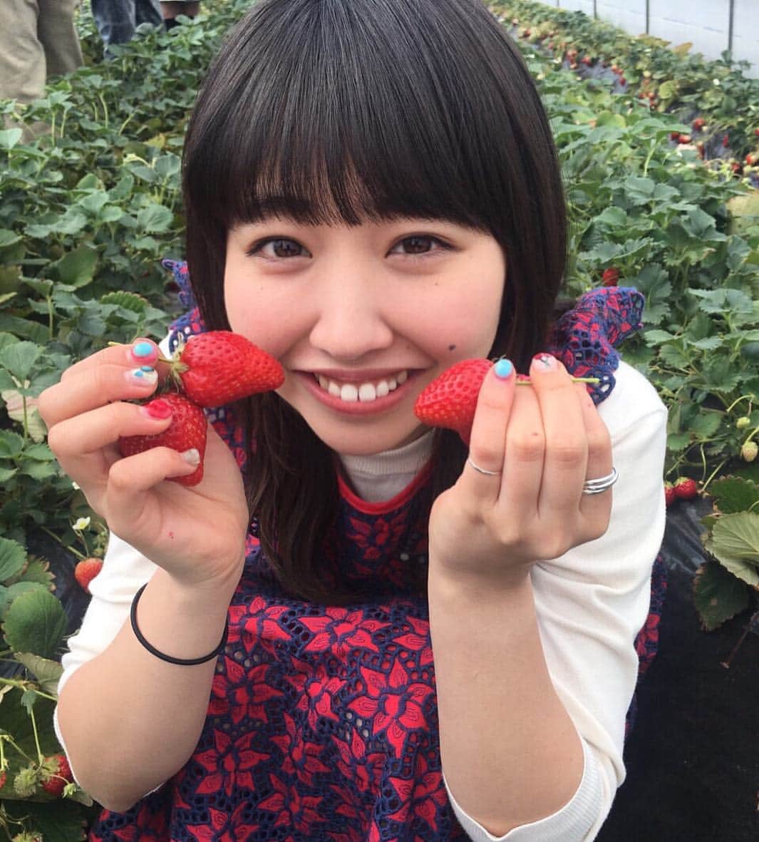 高岡未來のインスタグラム：「いちごは素敵すぎます🍓」