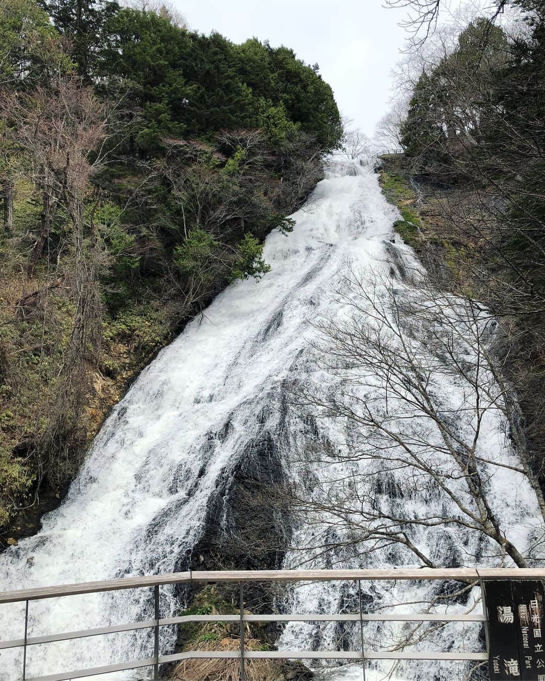 夏希みなみさんのインスタグラム写真 - (夏希みなみInstagram)「・ ・ 華厳の滝にも行ってきたよ(^-^)/ さすが日本三大名瀑の1つ、大迫力で圧倒された😳！ ・ ・ 湯滝も水量すごくて迫力満点だったよ！ ・ マイナスイオン受信⚡⚡ ・ ・  #観光客多い  #滝巡り  #マイナスイオン浴びまくり」4月29日 22時39分 - 373_natsuki