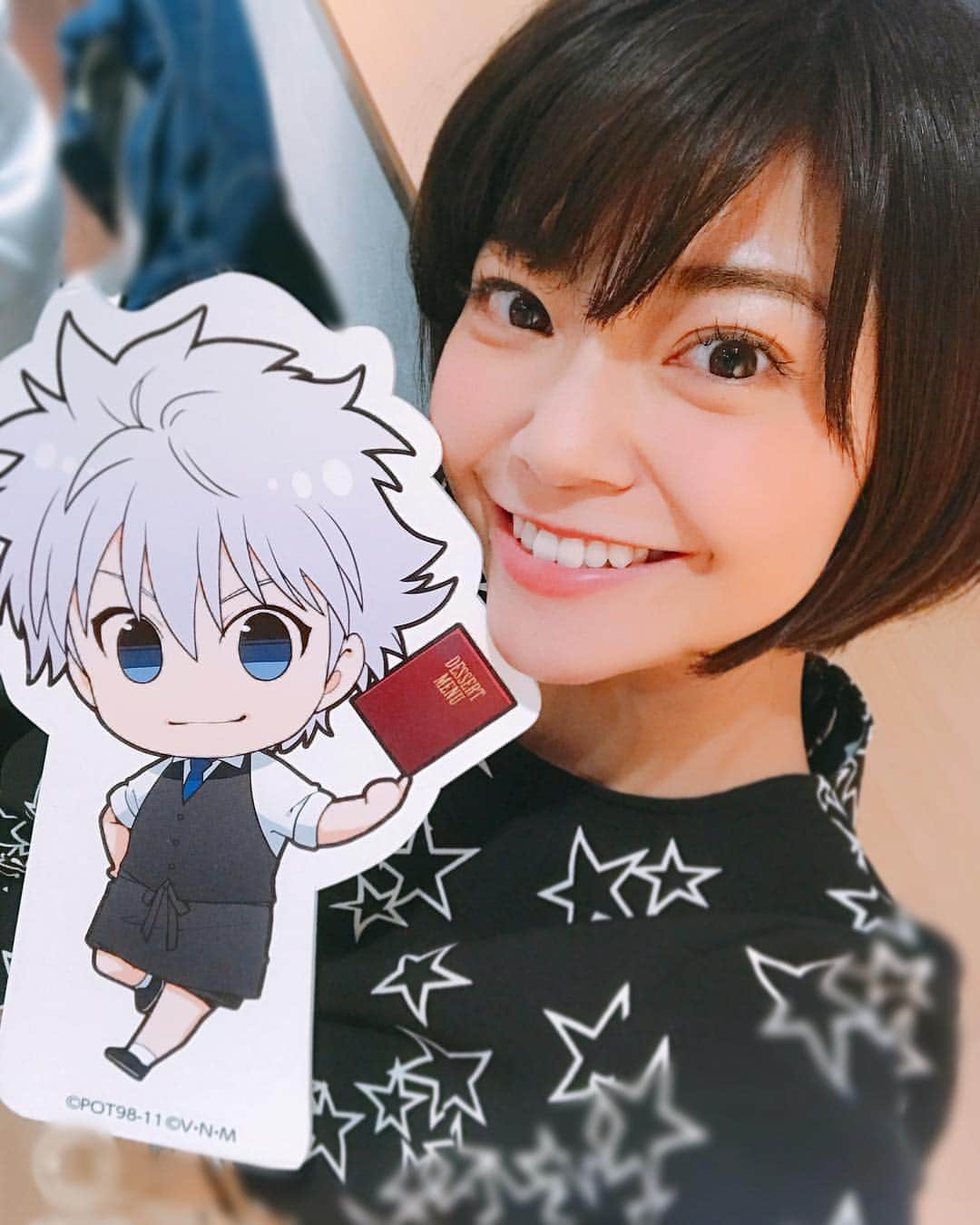 伊瀬茉莉也さんのインスタグラム写真 - (伊瀬茉莉也Instagram)「❤️🙏✨ #hunterxhunter  #アニメイトカフェ  #潘めぐみ #寺崎裕香 #伊瀬茉莉也」4月30日 1時47分 - mariya_ise