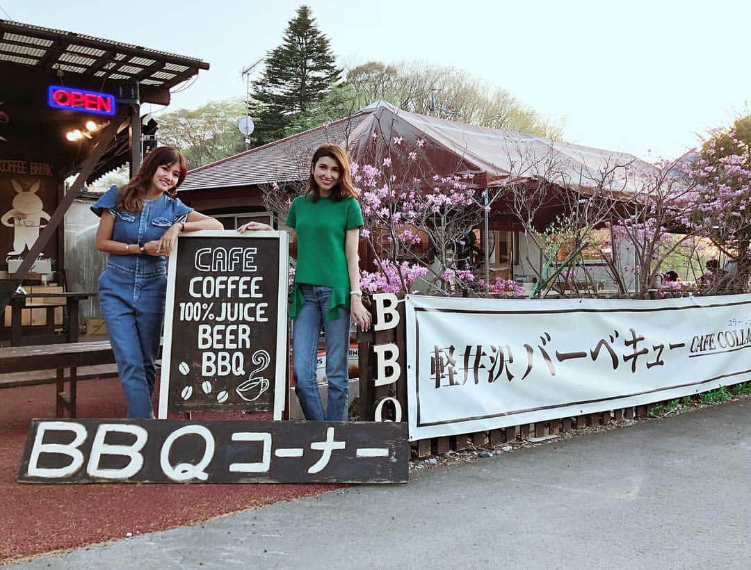 suika0601のインスタグラム：「ゴールデンウィーク前半は軽井沢でのんびり❤️with 福王寺family❤️ おいしいBBQ🍖にアウトレットに❤️満喫中❤️こらから、おもちゃ王国〜❤️ #familytrip #軽井沢 #bbq #BBQカフェコラージュ  #ゴールデンウィーク」