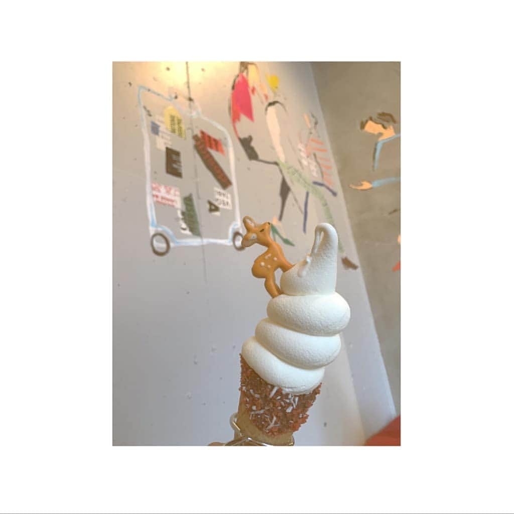 松井愛莉さんのインスタグラム写真 - (松井愛莉Instagram)「可愛いアイス。 マネージャーさんが撮ったアイスがインスタ映えしとる。笑 旨かたーー❤❤❤」5月2日 19時05分 - airi1226_official